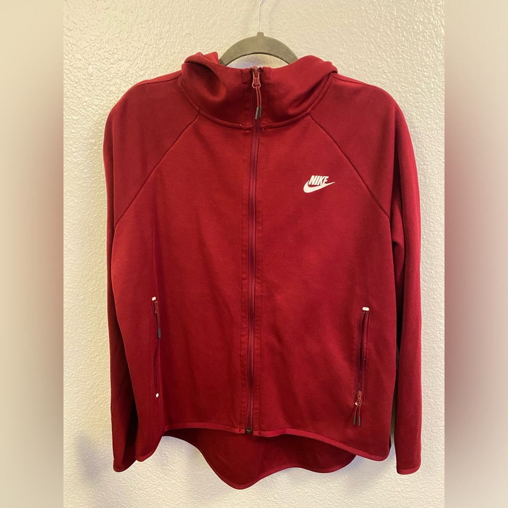 Red Nike Hooded Jacket